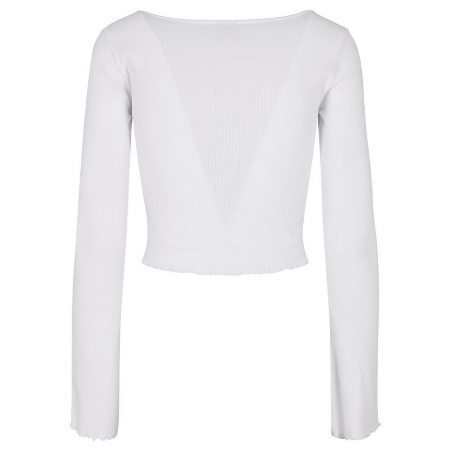 URBAN CLASSICS Cropped Rib Strickjacke  