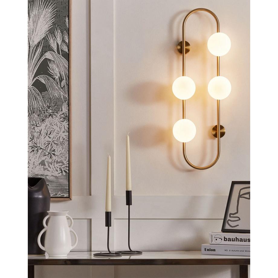 Beliani Lampe murale en Métal  YANGO  
