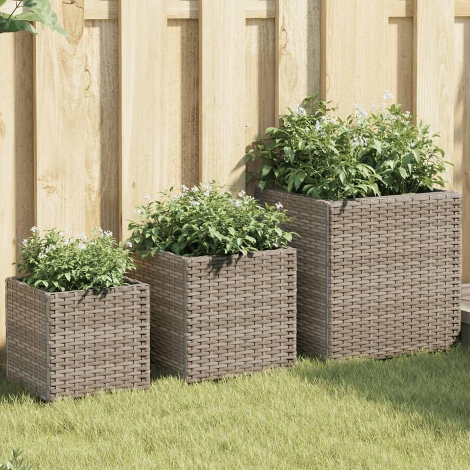VidaXL Jardinière rotin synthétique  