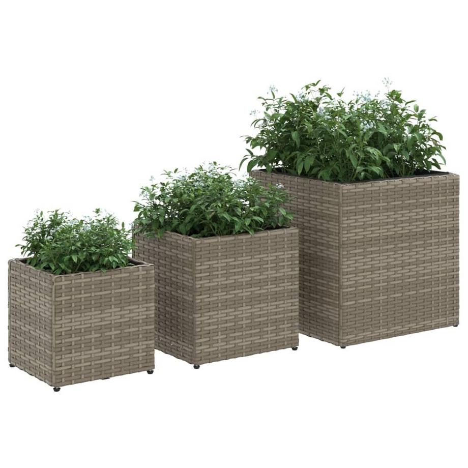 VidaXL Jardinière rotin synthétique  
