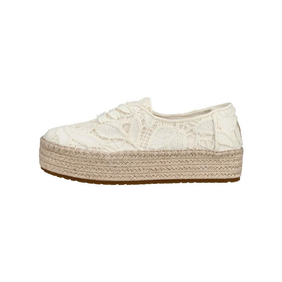 TOMS Espadrillas con Suola a Zeppa in Pizzo  
