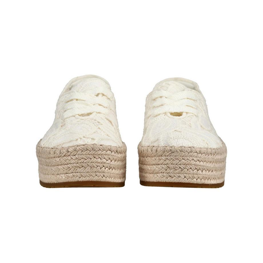 TOMS Espadrillas con Suola a Zeppa in Pizzo  