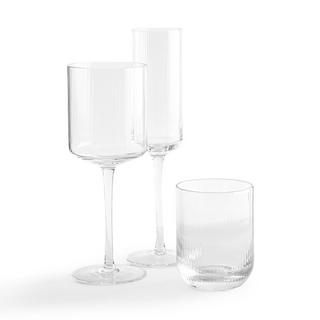 La Redoute Intérieurs  Lot de 6 verres à vin en verre strié 