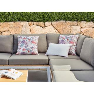 Beliani Lot de 3 coussins d'extérieur en Polyester Moderne VIVID  