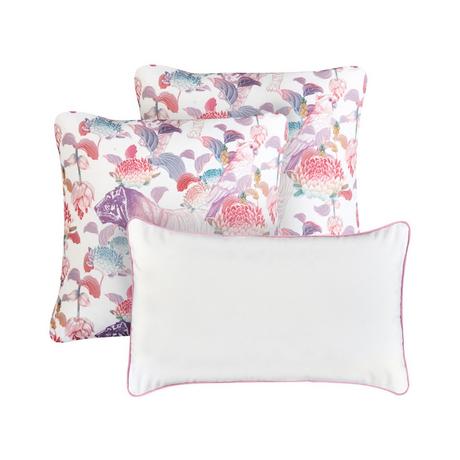 Beliani Lot de 3 coussins d'extérieur en Polyester Moderne VIVID  