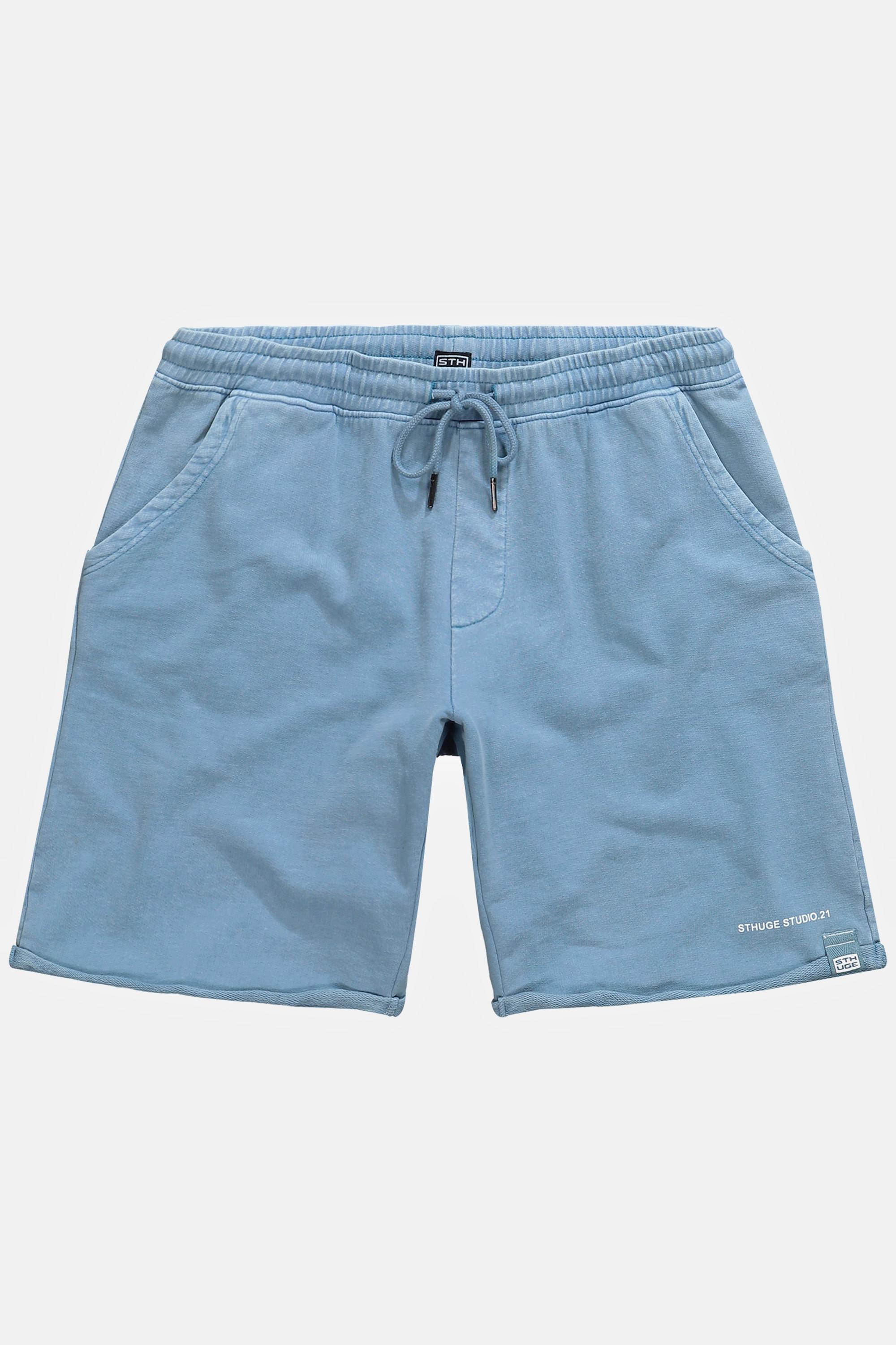 Sthuge Bermuda en Molleton Taille Élastique Style Vintage  