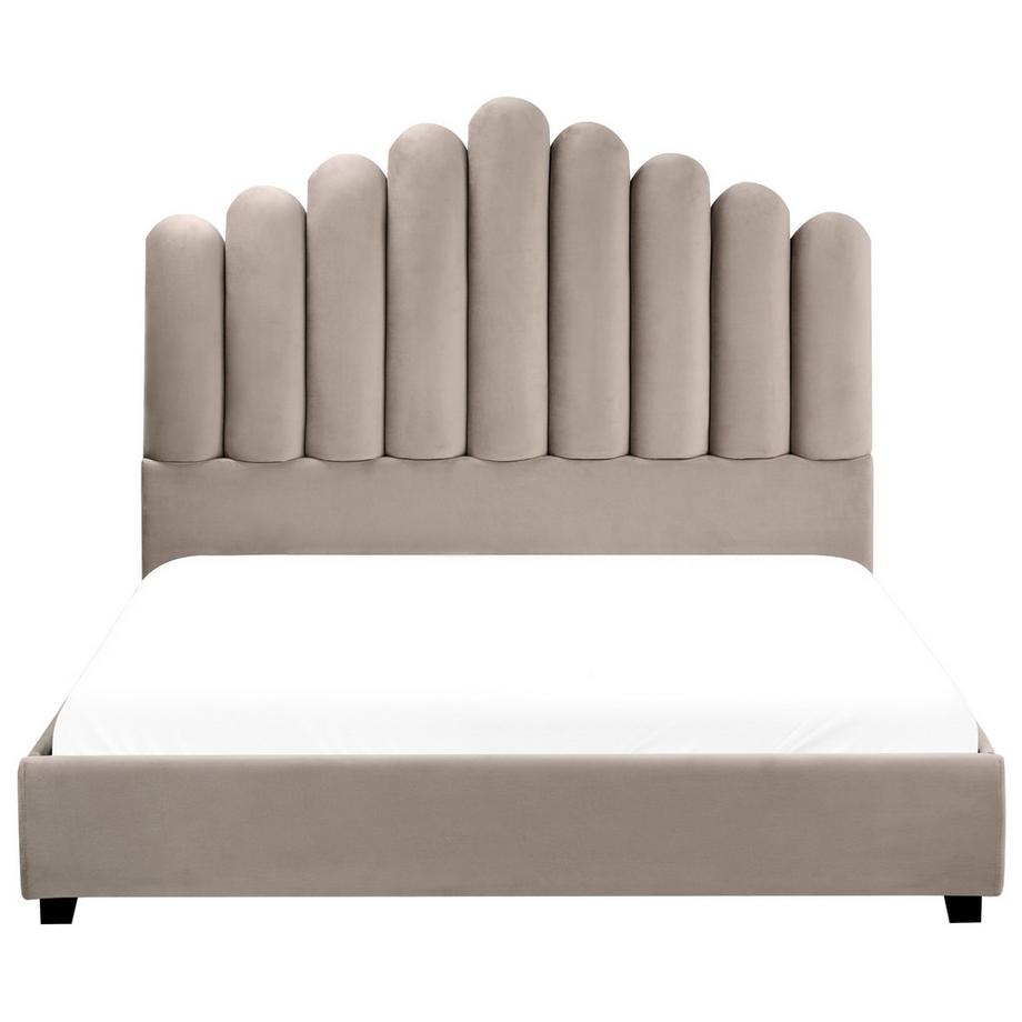 Beliani Letto en Velluto  VINCENNES  