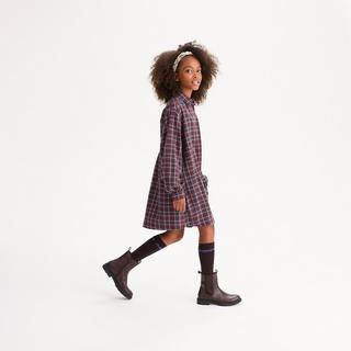 La Redoute Collections  Gerade geschnittenes Kleid mit langen Ärmeln und Karomuster 