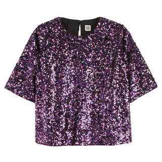 La Redoute Collections  Blouse à sequins col rond 