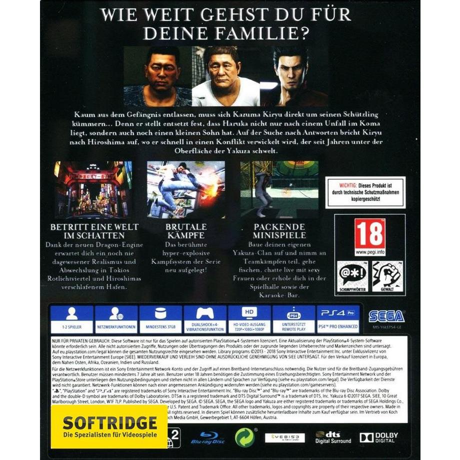 SEGA  Yakuza 6: The Song of Life 