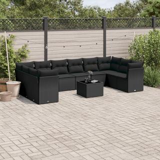 VidaXL set divano da giardino Polirattan  