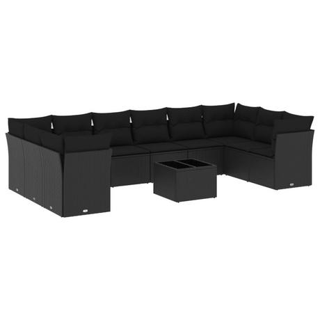 VidaXL set divano da giardino Polirattan  