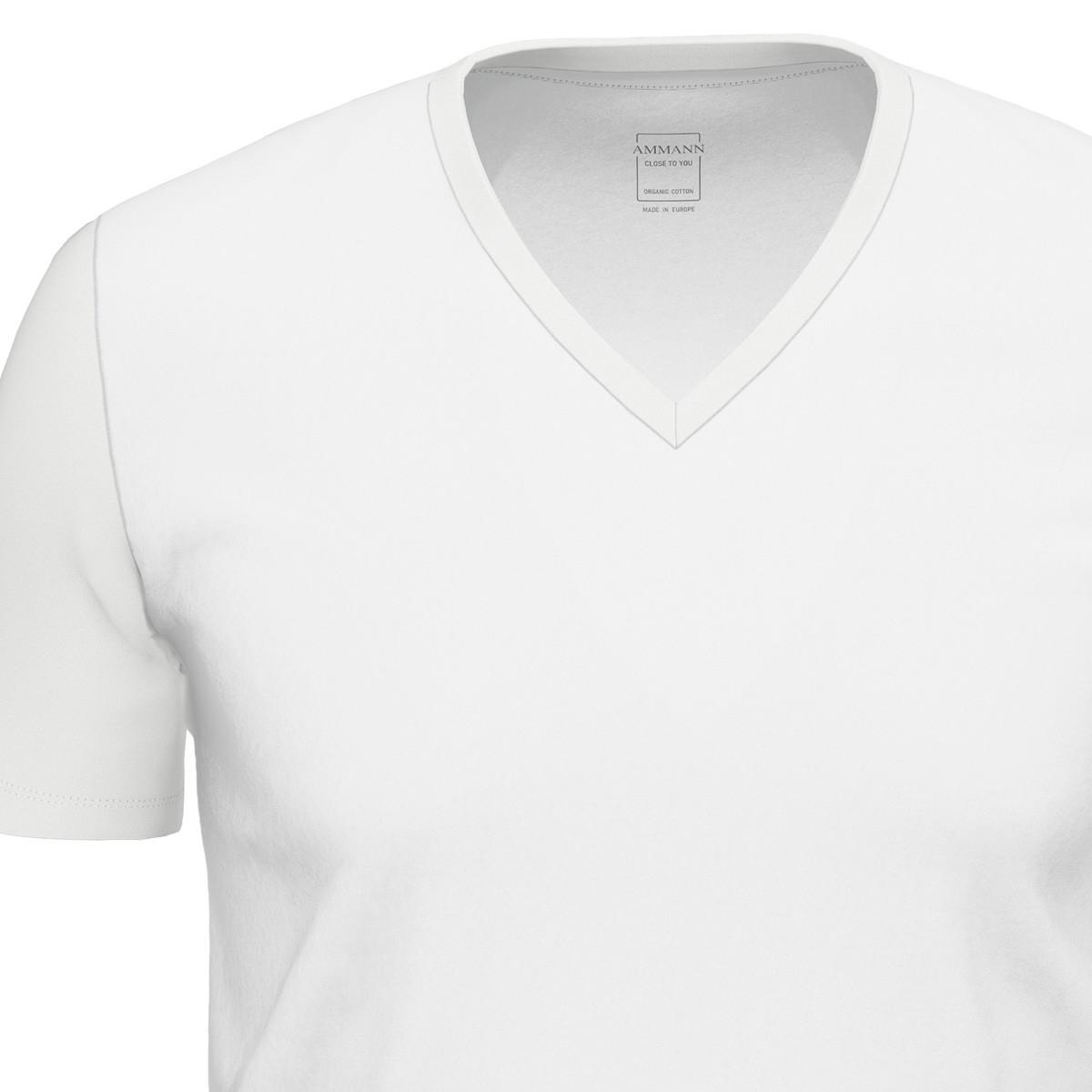 Ammann Close to you Kurzarm V-Ausschnitt Unterhemd 3er Pack  