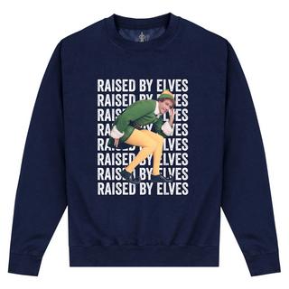 Elf Raised By Elves Buddy Grafikdruck Sweatshirt  
