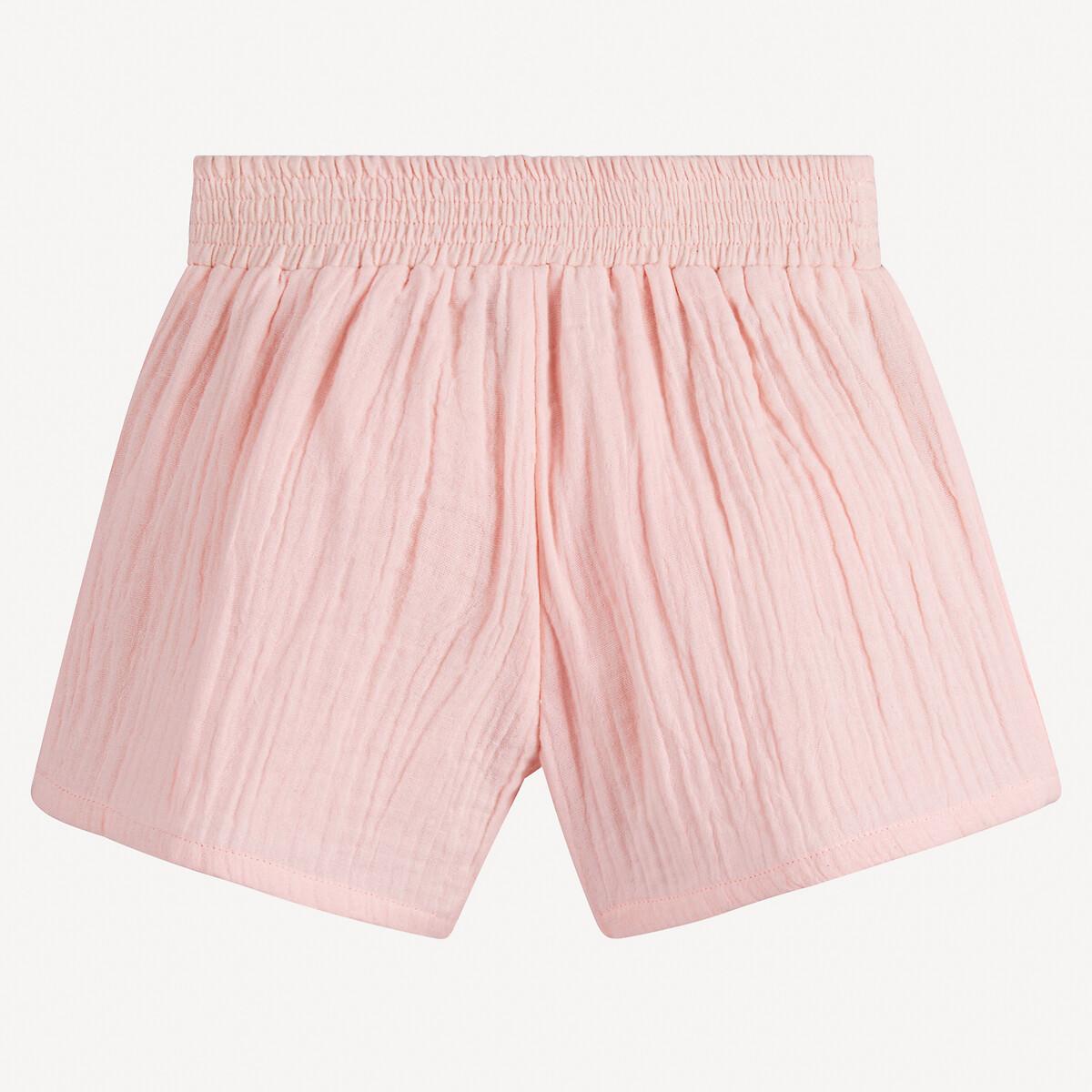 La Redoute Collections  Shorts aus Baumwollgaze mit elastischem Bund 