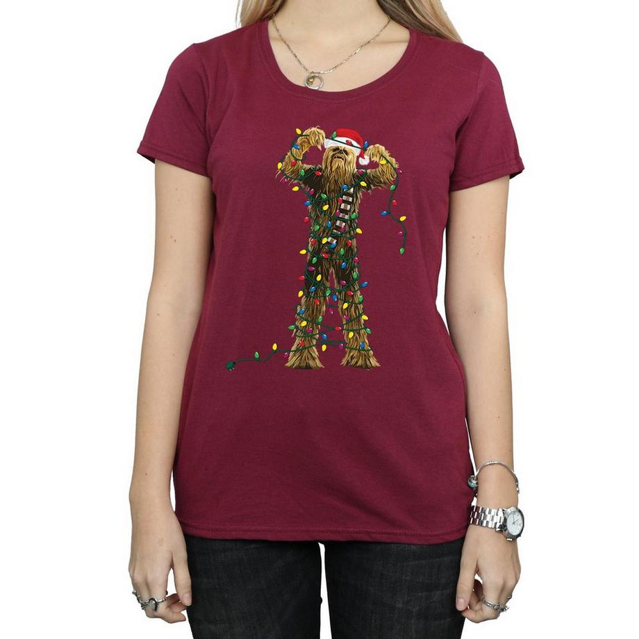 STAR WARS Star Wars Chewbacca Luci di Natale T-Shirt  