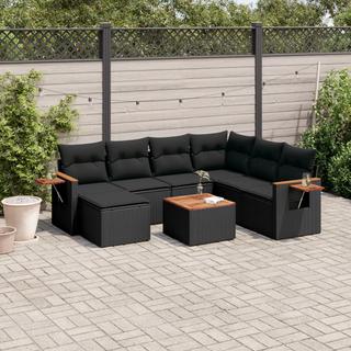 VidaXL set divano da giardino Polirattan  