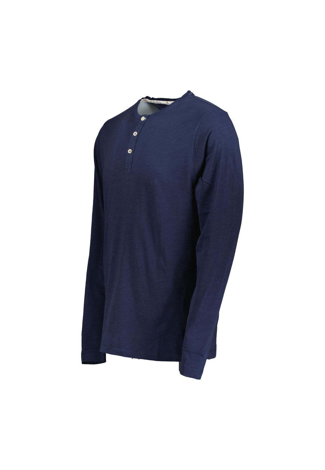 Colours & Sons Henley Slub Langarmshirt  