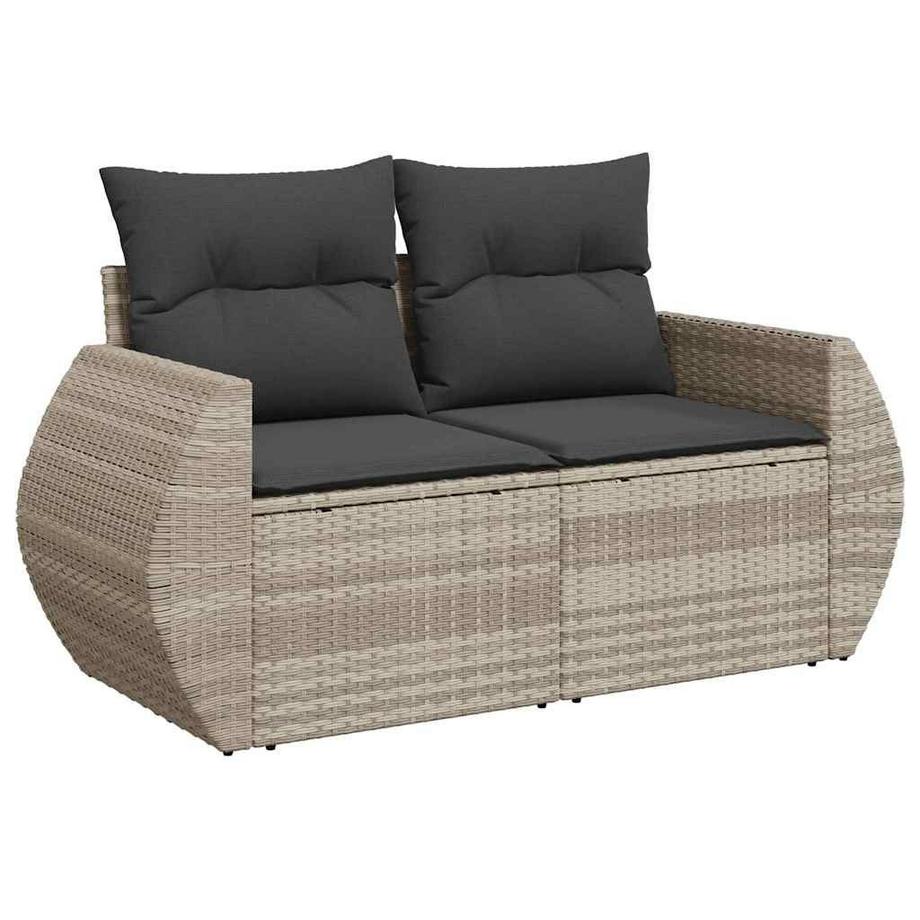 VidaXL set di divani da giardino Polirattan  