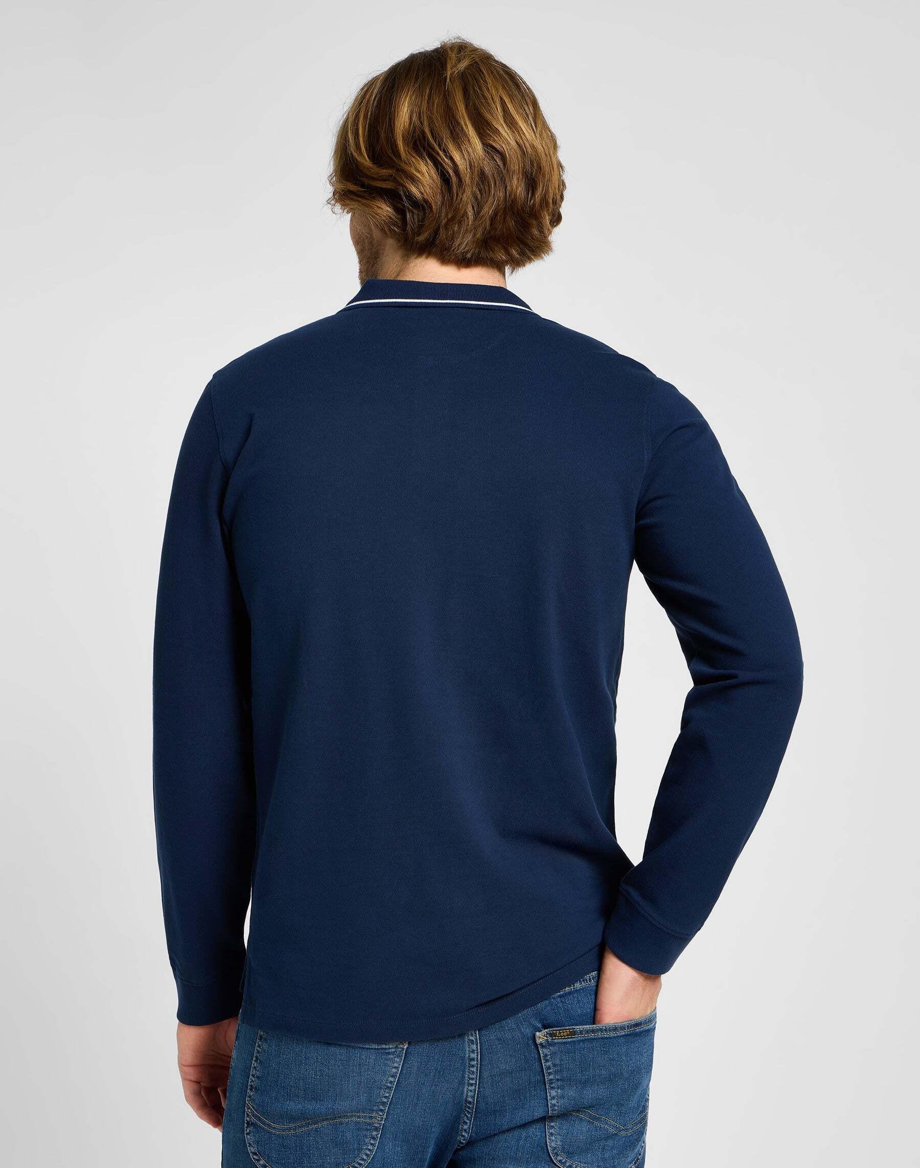 Lee  Langarmpolo Longsleeves Pique Polo 