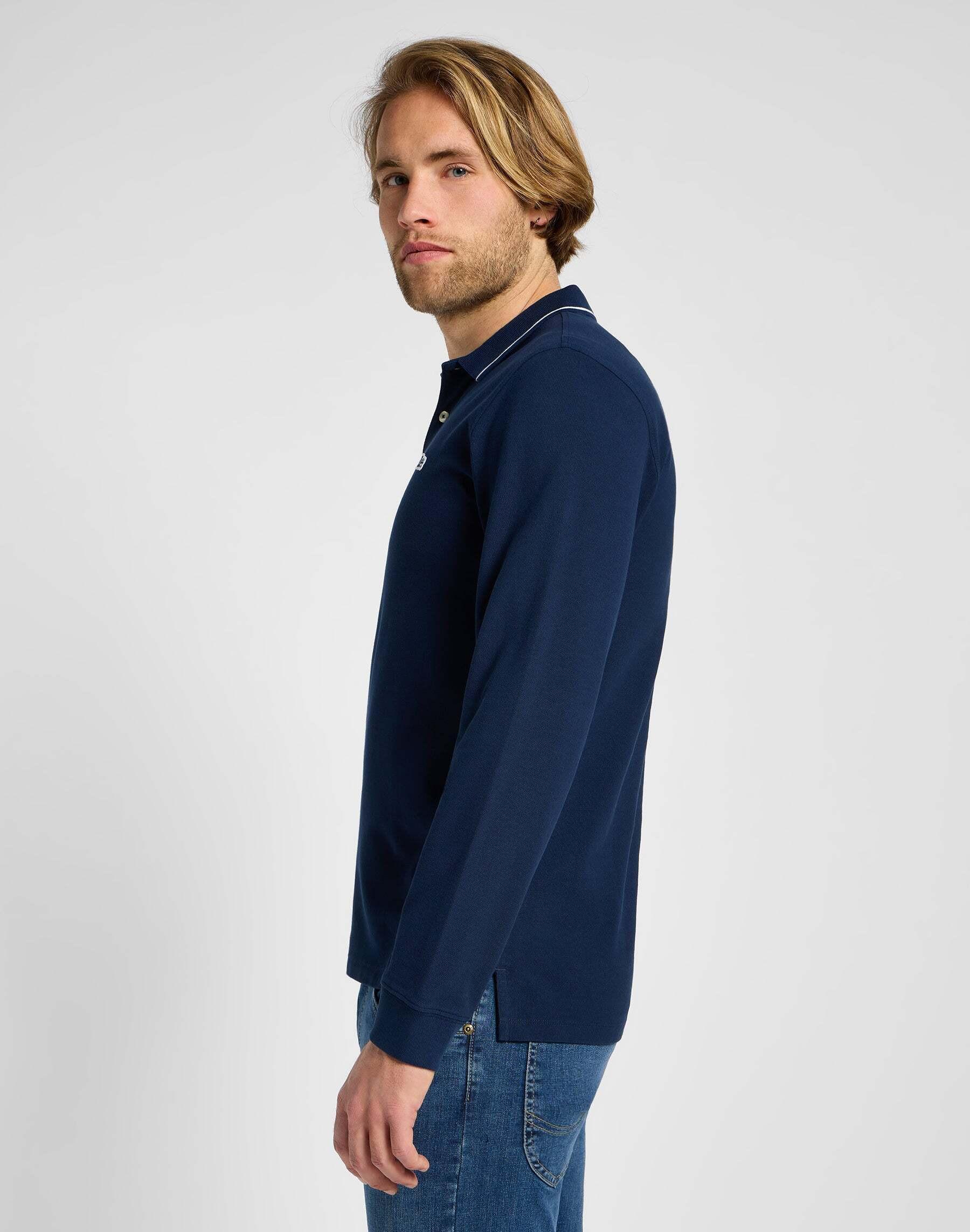 Lee  Langarmpolo Longsleeves Pique Polo 