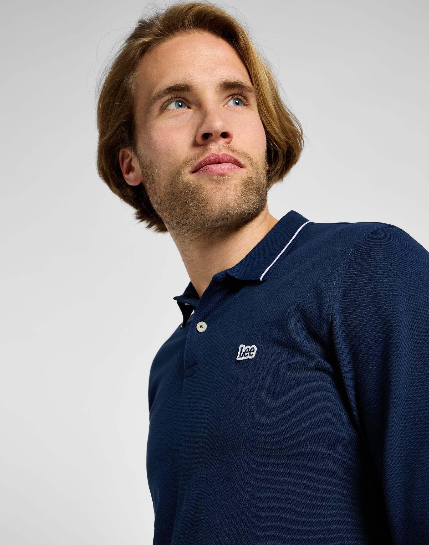 Lee  Langarmpolo Longsleeves Pique Polo 