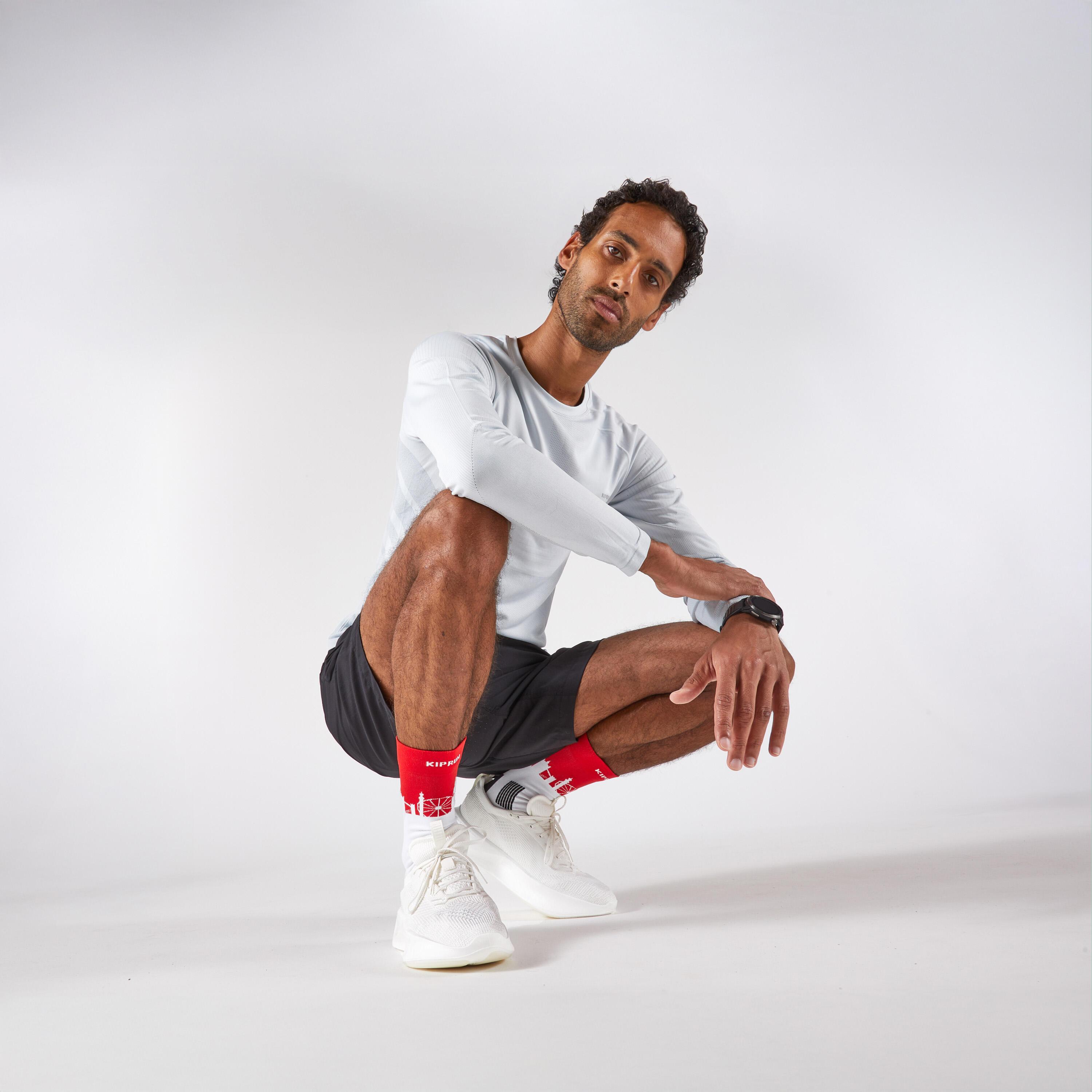 KIPRUN  T-shirt de running manches longues homme sans coutures 