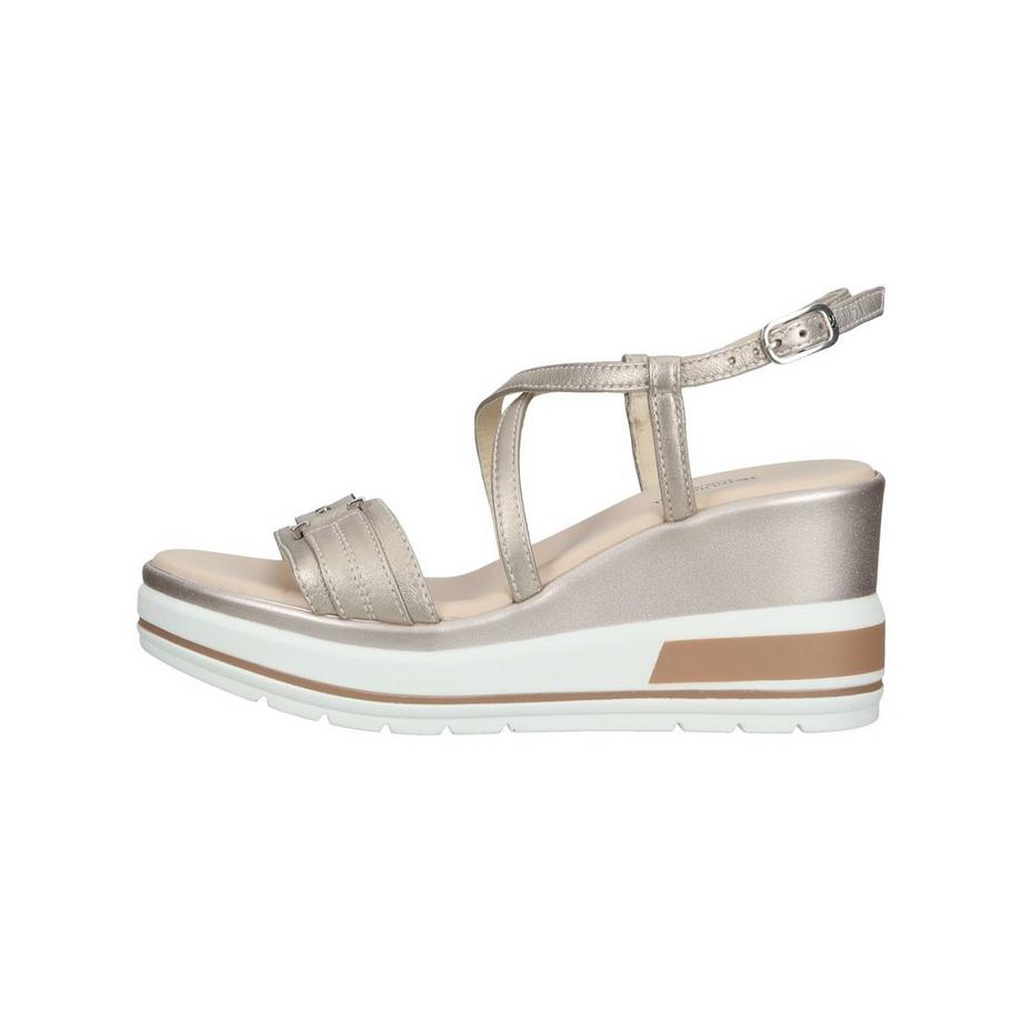 Nero Giardini Keilsandalen mit Metallic-Look  
