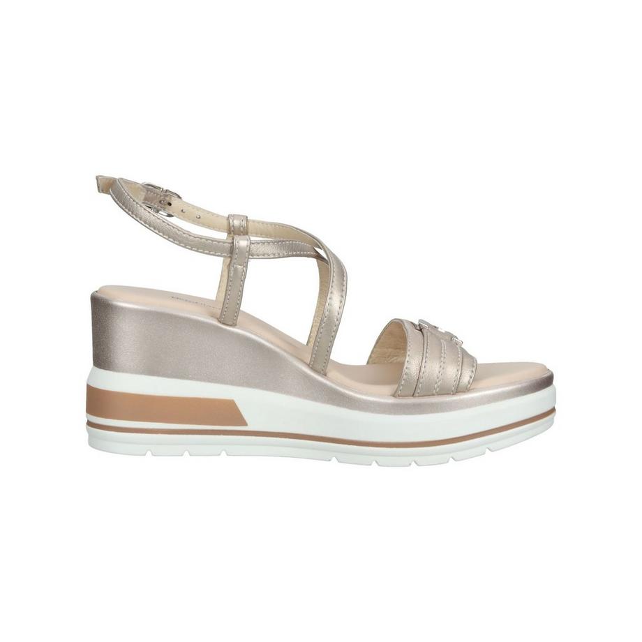 Nero Giardini Keilsandalen mit Metallic-Look  