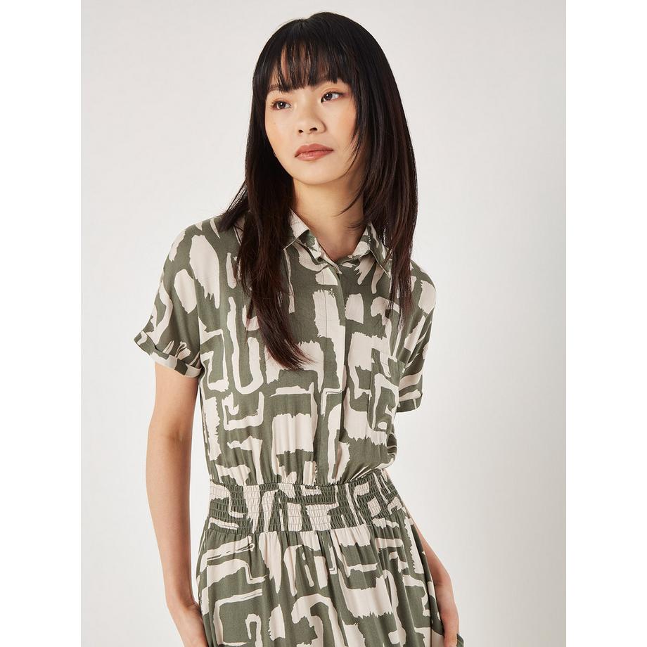 APRICOT Fledermausshirt mit Geomuster  