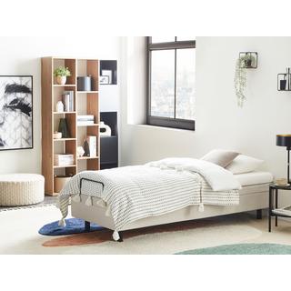 Beliani Verstellbares Bett ohne Kopfteil aus Stoff Modern DUKE II  