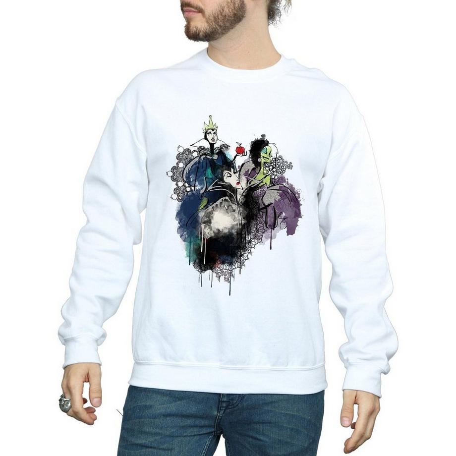 Disney Villains Watercolor Sweatshirt  