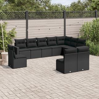 VidaXL set divano da giardino Polirattan  