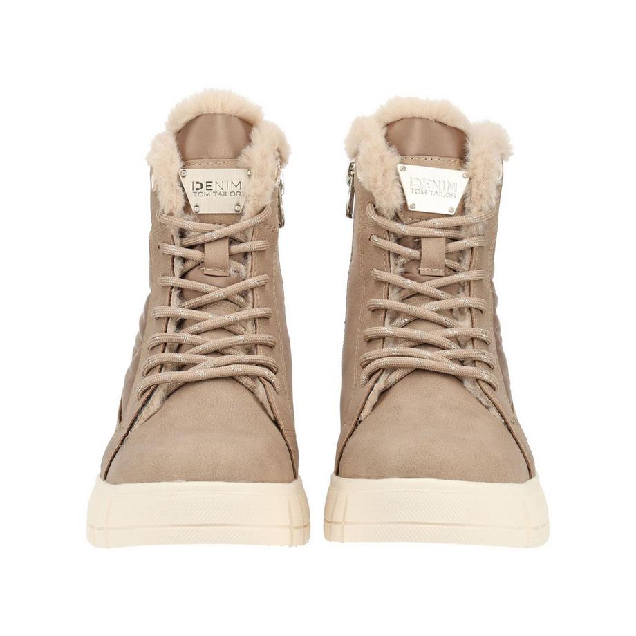 TOM TAILOR Bottines à lacets et semelle plateforme  