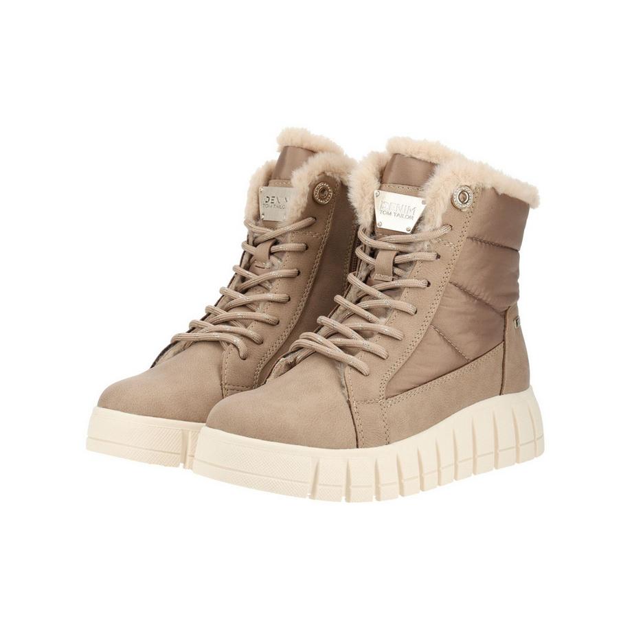 TOM TAILOR Bottines à lacets et semelle plateforme  