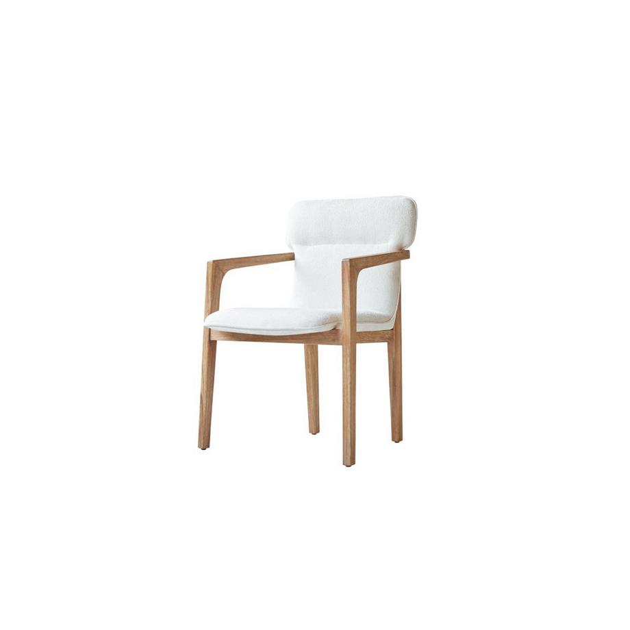 Fauteuil en acacia massif et tissu Viktor