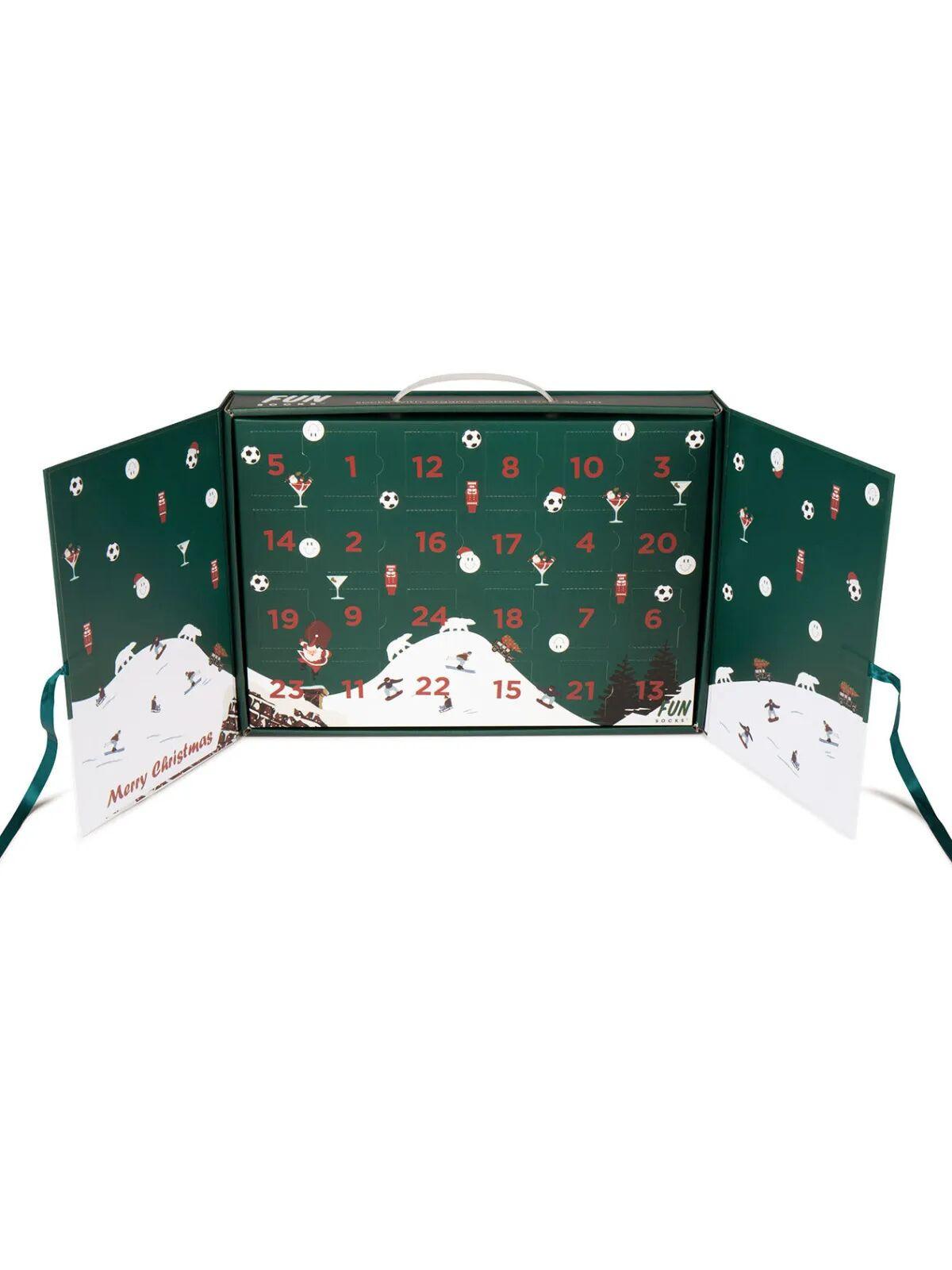 Fun Socks Calendrier de l'Avent Chaussettes Coton bio  