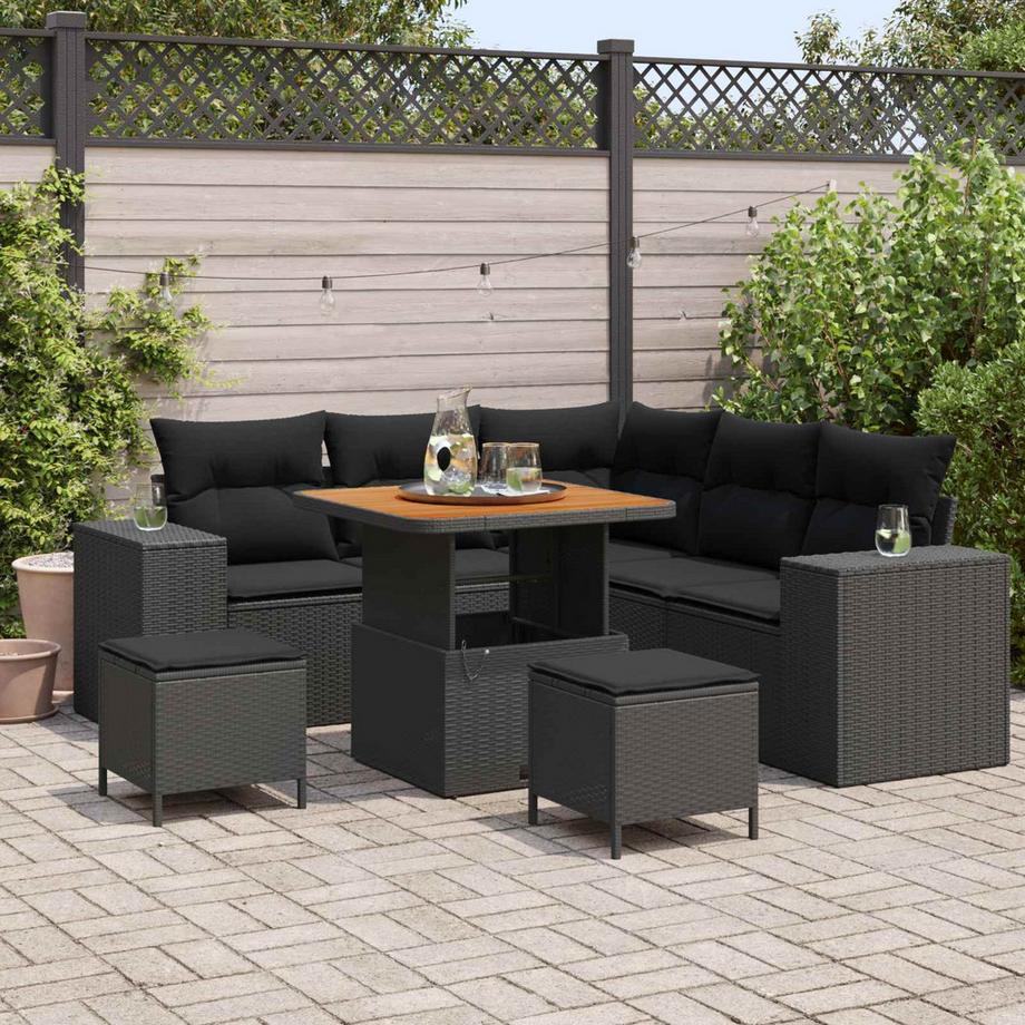 VidaXL Mobilier de jardin bois d'acacia massif  