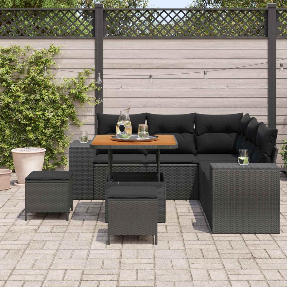 VidaXL Mobilier de jardin bois d'acacia massif  