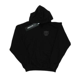 MARVEL  Black Panther Black On Black Chest Print Kapuzenpullover 