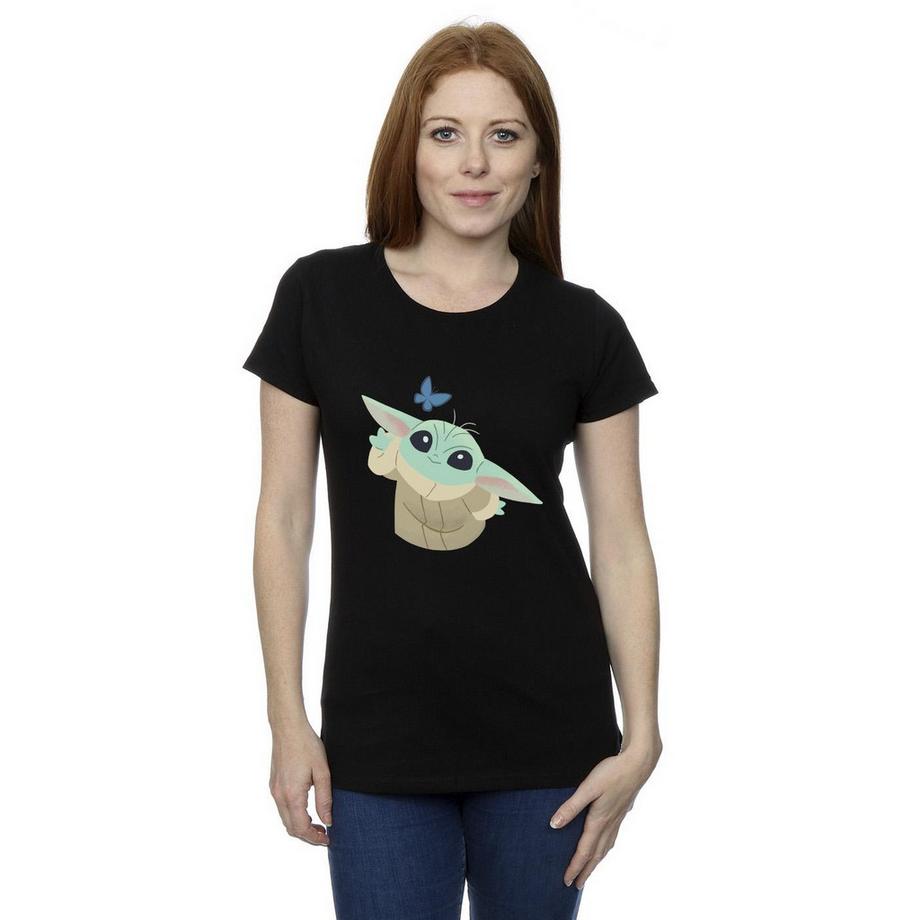STAR WARS The Mandalorian Butterfly Catching T-Shirt  