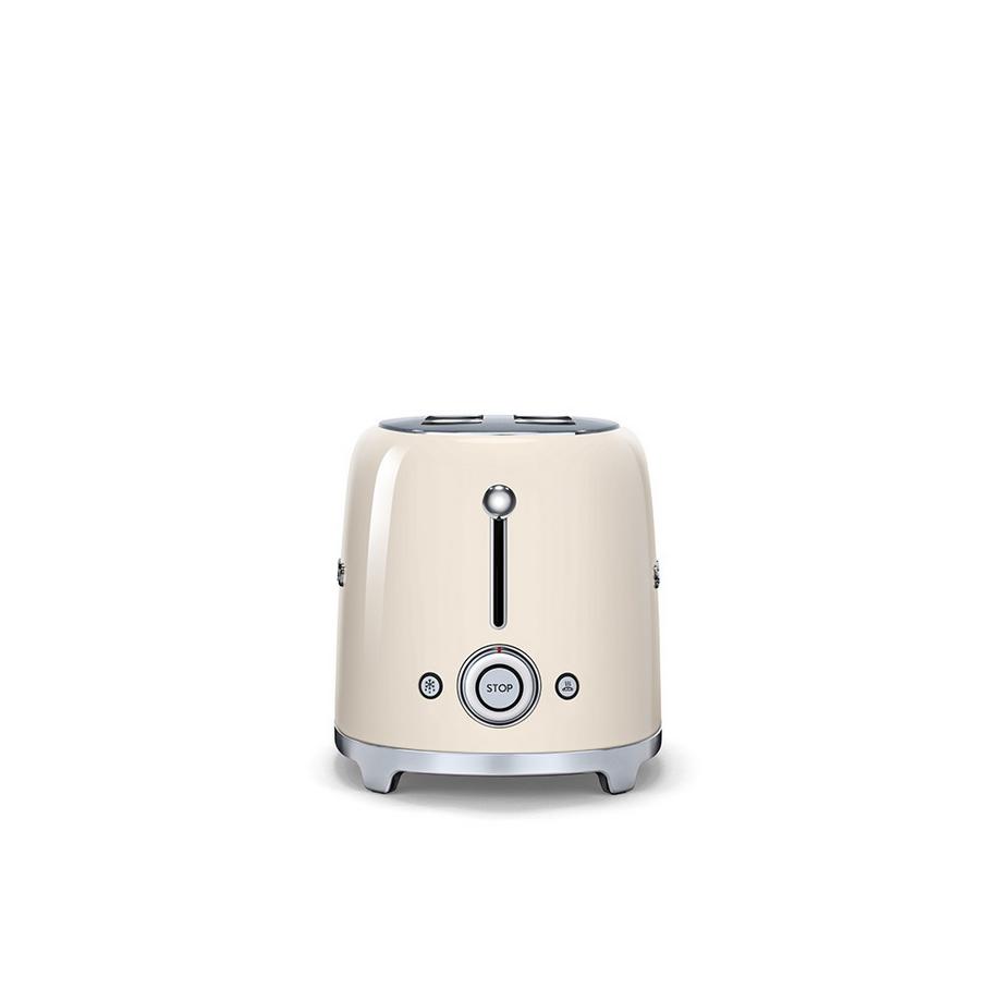 SMEG Grille-pain Smeg TSF02CREU Blanc crème, 1500 Watt  
