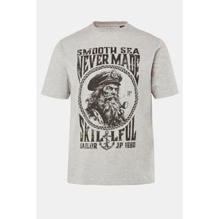 JP1880  T-shirt con mezze maniche e stampa marinaresca, fino alla taglia 8XL 