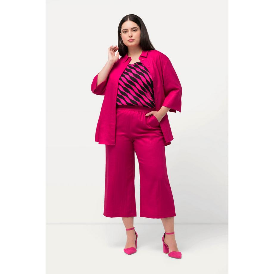 Ulla Popken Jupe-culotte Longueur Mollet Jambe Large Taille Élastique  