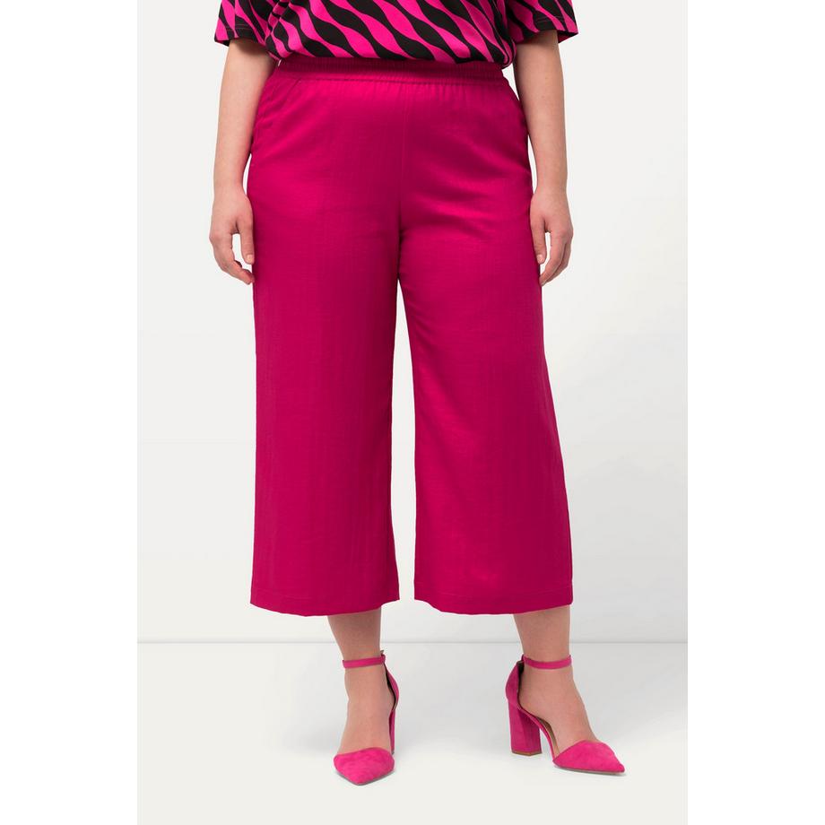 Ulla Popken Jupe-culotte Longueur Mollet Jambe Large Taille Élastique  