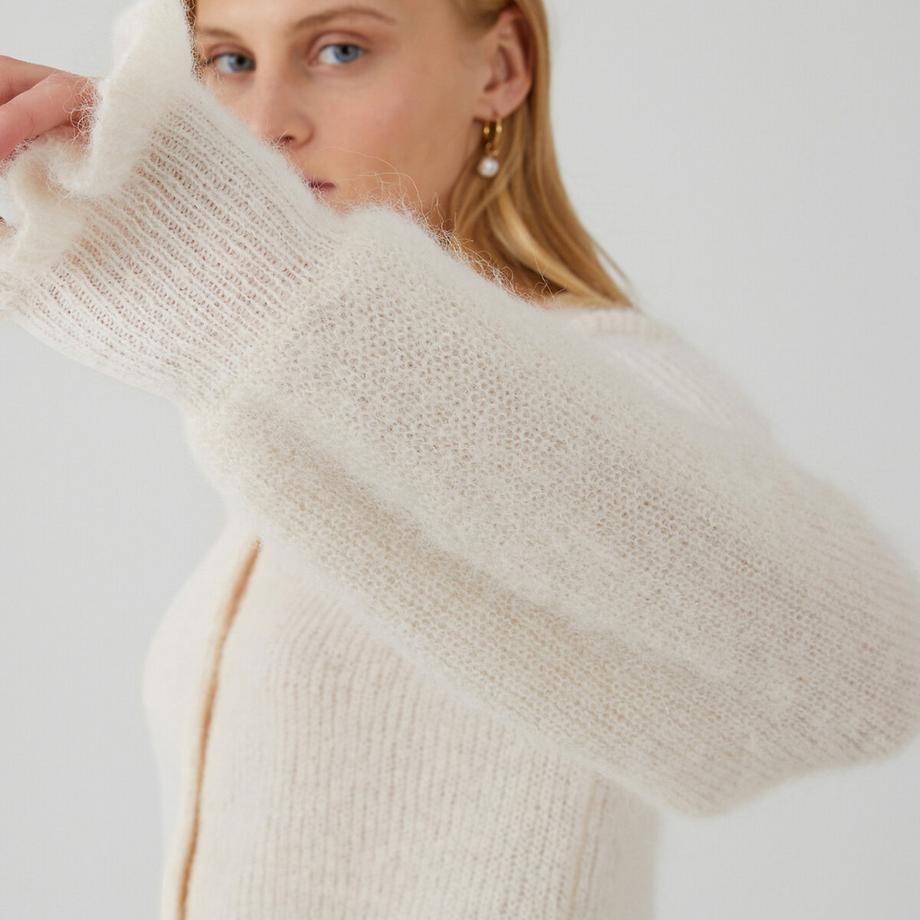 La Redoute Collections Gilet Alpaga Mélangé  