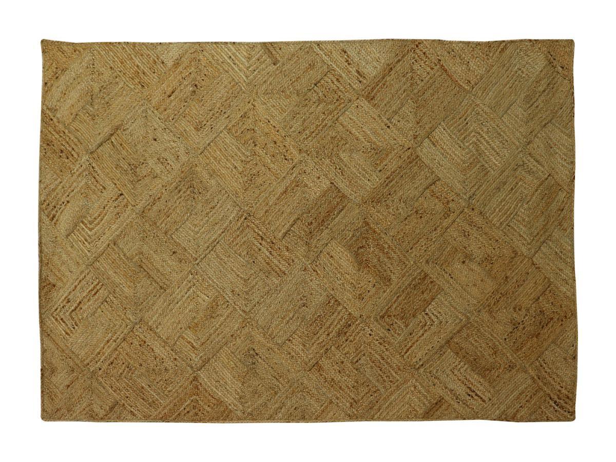 Vente-unique  Teppich rechteckig - 100 % geflochtene Jute - 160 x 230 cm - Naturfarben - DAYA 