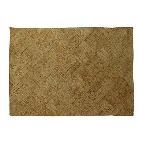 Vente-unique  Teppich rechteckig - 100 % geflochtene Jute - 160 x 230 cm - Naturfarben - DAYA 