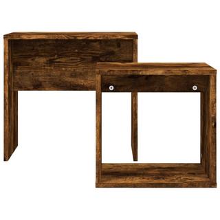 VidaXL Table basse gigogne bois d'ingénierie  