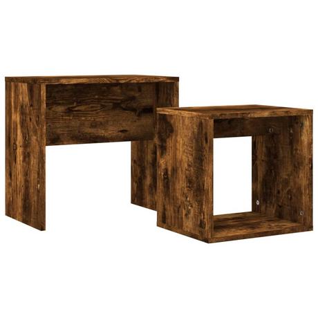 VidaXL Table basse gigogne bois d'ingénierie  